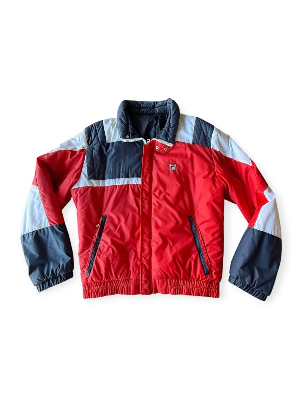 Vintage Fila Color Block Ski Jacket, size Large Made in Italy